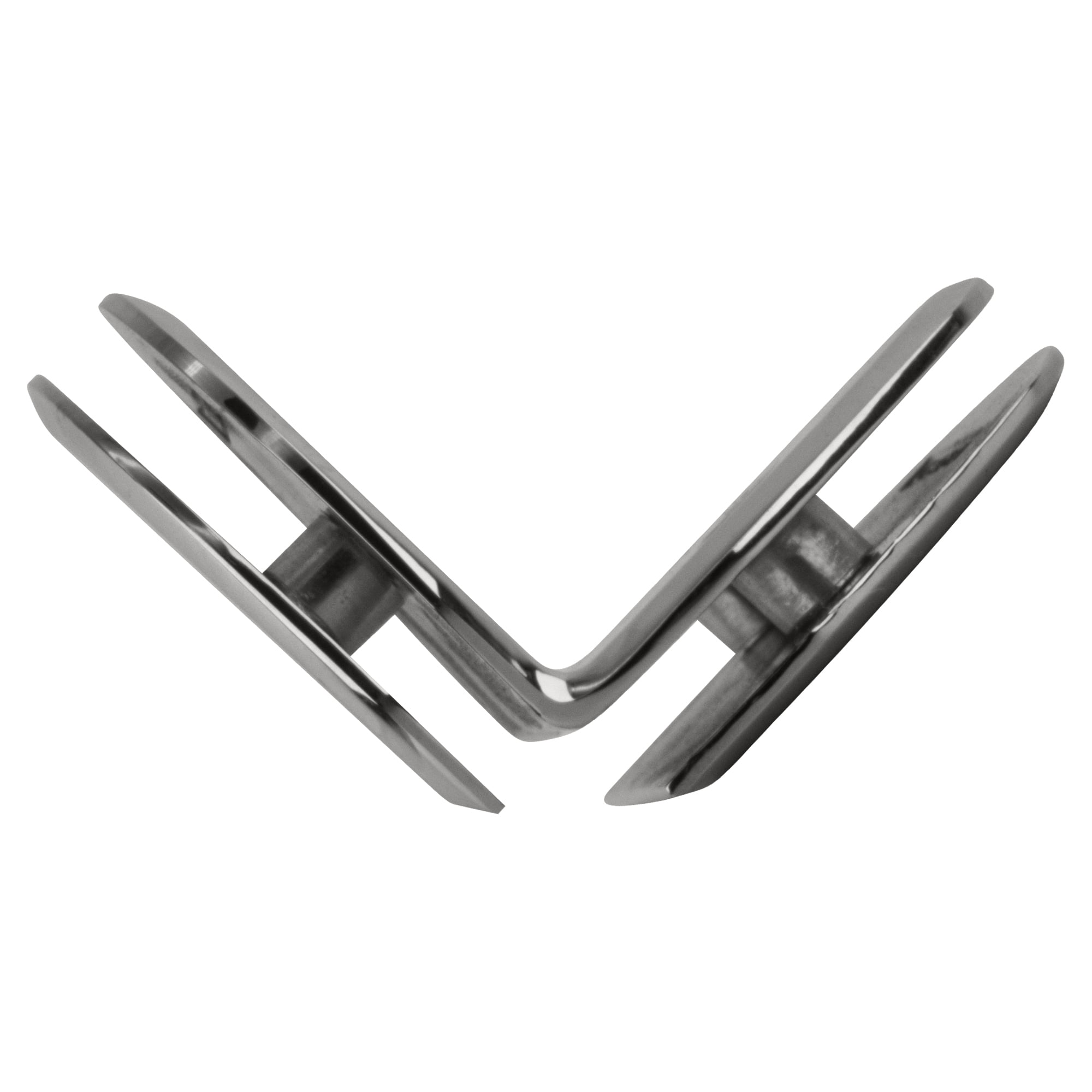 CRL CL090CH Polished Chrome Classique Series Glass-to-Glass Bracket