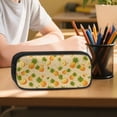 thumbnail image 6 of Kuiaobaty Pineapples Floral Print Backpack Set with Lunch Bag for Kids 17 Inch Backpack and Pencil Case with Zipper Reusable Insulated Lunch Box and Pencil Pouch for School Camping, 6 of 7