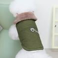 thumbnail image 2 of Didog Warm Fleece Padded Lined Dog Coat Collar Waterproof Winter Puppy Jacket Vest Clothes Apparel, 2 of 9