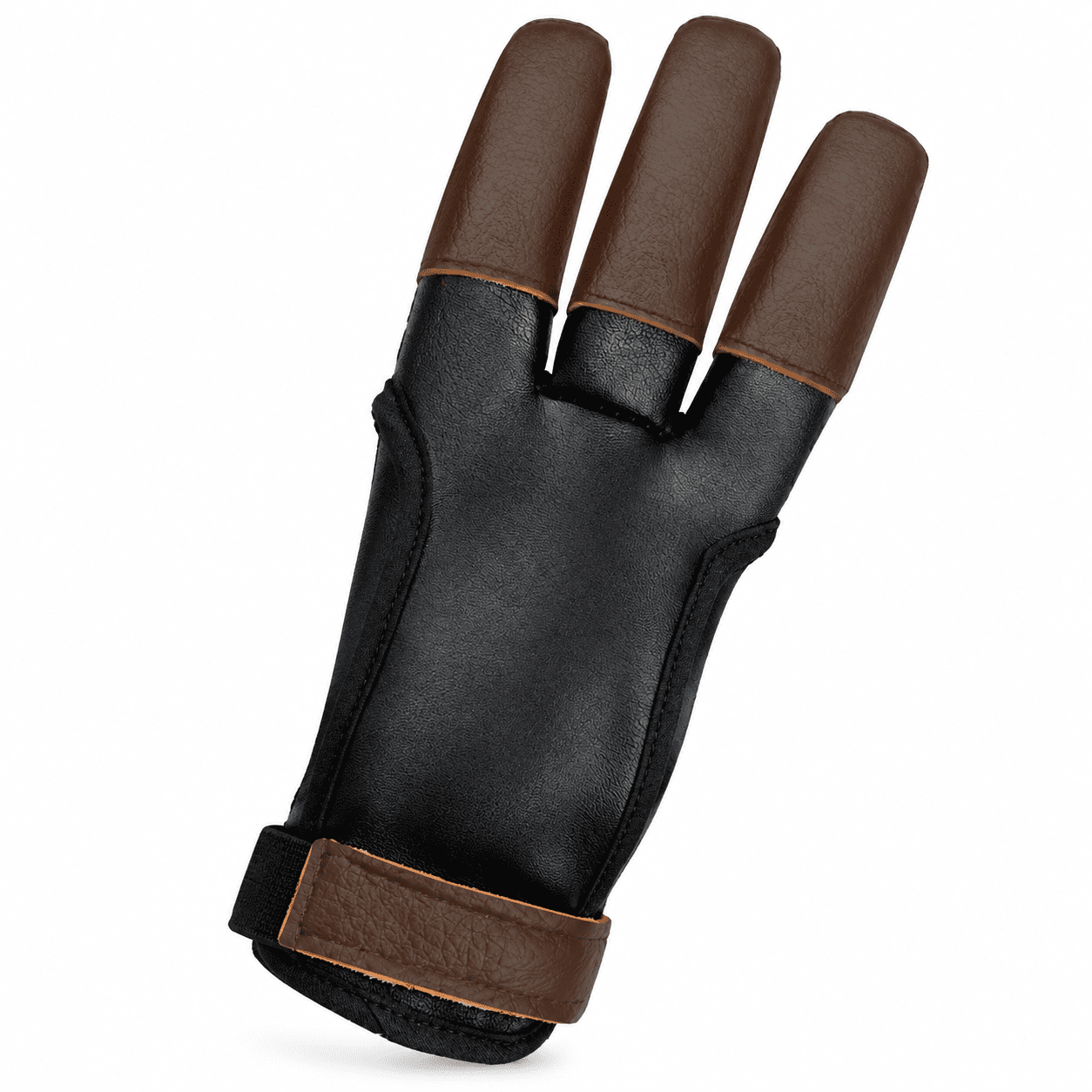 GARDVORA Archery Glove – Three Finger Tab with Durable Leather Finger Protector for Recurve & Longbow Bows – Comfortable Guard for Men Women & Youth – Ideal for Archery Hunting & Target Practice