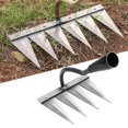 thumbnail image 4 of Qualitchoice Multisizes Vegetable Gardening Hoe Indispensable Garden Tools 4 Weeding Soil Tooth Steel, 4 of 9