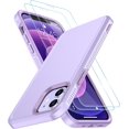 thumbnail image 1 of SPIDERCASE Diseñado para iPhone 12/iPhone 12 Pro, [protección contra caídas de grado militar de 10 pies] [con 2 protectores de pantalla de vidrio templado] Funda protectora para iPhone 12/12 Pro (amar, 1 of 4
