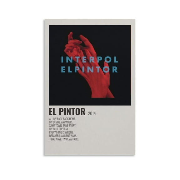 El Pintor Interpol Canvas Poster Wall Decorative Art Painting Living Room Bedroom Decoration Gift
