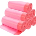 thumbnail image 1 of Bolsas de basura con cordón, bolsas de basura con cordón, bolsas de basura para oficina, baño, cocina, dormitorio, 6 rollos/120 unidades (rosa), 1 of 4
