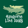 thumbnail image 4 of Inktastic Alligator Handsome Like Daddy Baby Boy Boys Baby Bib, 4 of 4