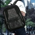 thumbnail image 1 of Large Capacity Mesh Backpack for Travel, Work, and Beach with Multiple Pockets, 1-Pack, 1 of 6