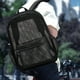 thumbnail image 1 of Mochila de malla de alta carga | Poliéster transpirable | Negro | 30x14x43cm | Bolsa de playa de viaje ligera | Organizador de múltiples bolsillos | Diseño transparente | Duradero y amigable para, 1 of 6