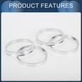 thumbnail image 4 of Anillos Centradores de Buje Unique Bargains, 65.1mm ID a 73.1mm OD, Anillos de Buje de Aleación de Aluminio para Ruedas de Vehículo, 4 Pcs, 4 of 6