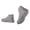 Gray, variant on Waterproof Ankle Shoe Covers Unisex Non Slip Round Toe Silicone Pull-on Rain Shoe Covers Outdoor Walking Cycling Overshoes