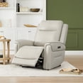 thumbnail image 5 of ReNest Dual Motor Power Recliner with Super Zero-Gravity Mode, Top-Grain Leather, USB and Type-C Charging,Light Grey, 5 of 25