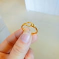 thumbnail image 4 of L.YY Twisted Rope Gold Rings, Gold, 4 of 7