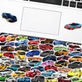 thumbnail image 2 of Personality Cool Sports Car Racing Stickers, Set of 100, Waterproof and UV Resistant, Great for All Your Gadgets, 2 of 5