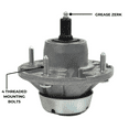 thumbnail image 4 of Jeremywell Spindle Assembly Replaces AM144377 JOHN DEERE AM131680,AM135349,AM124498 (3PCS), 4 of 6