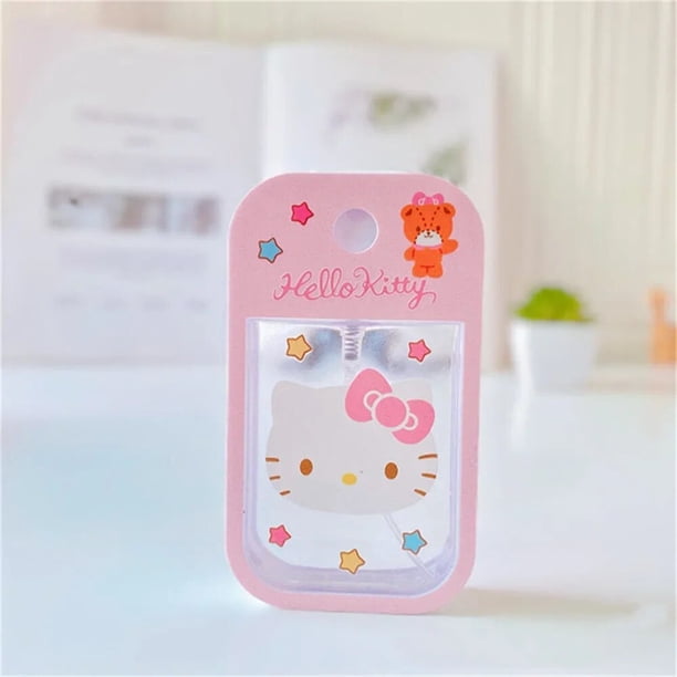 Botella pulverizadora de Perfume de Hello Kitty Sanrio, Kuromi Cinnamoroll, loción portátil de viaje, embotellado My Melody, prensa de Alcohol embotellada