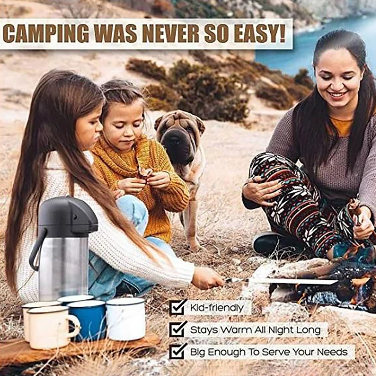1 Kettle Clearance! Large Beverage Jars Insulated Air Cans Liquid Beverages Flasks Household Large Capacity Insulated Kettles. Type Flask and Opener