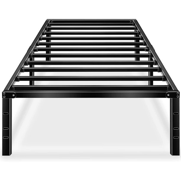 HAAGEEP Twin Platform Bed Frame 18" Tall, No Box Spring Needed with