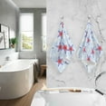thumbnail image 6 of Dreamtimes Hand Towels American Stars Red Blue Patterned 2 PCS, Cotton Bath Towel for Drying Face Hands Body Decorative Water Absorbent Lightweight Towels for Bathroom Ktichen Travel Gym,16"x28", 6 of 7