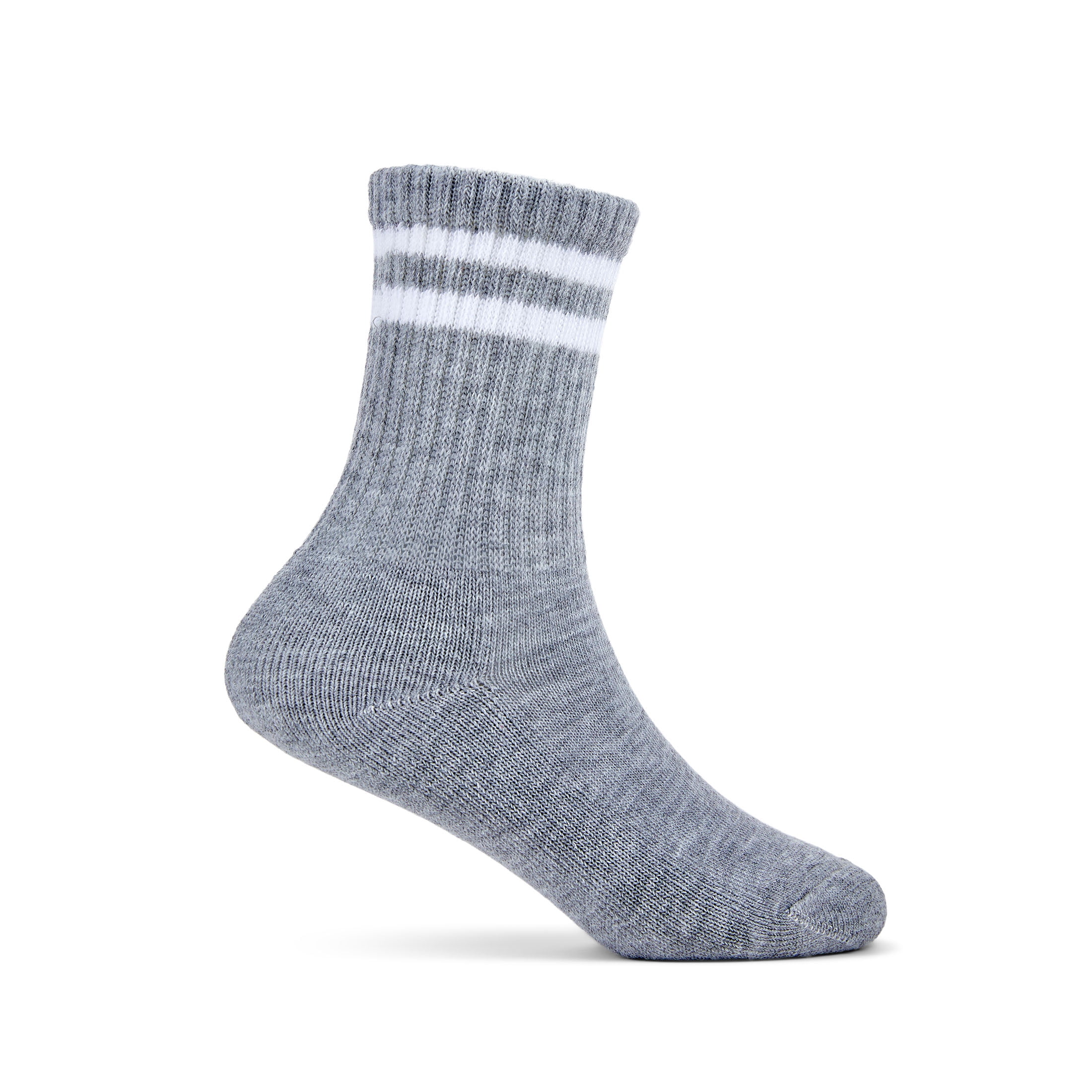 Fruit of the Loom All Day Comfort Girls Crew Socks, Sizes 6-10, 10-Pack