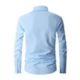 thumbnail image 5 of Men's Casual Long Sleeve Shirt - Pocket Detail, Lightweight, Polyester-Spandex, Sizes (M-XXXXL), Versatile Layering, 5 of 5