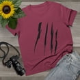 thumbnail image 3 of Effete Feline Claw Marks Scratch Women Maple Tee, 3 of 5