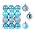 thumbnail image 2 of CHGBMOK 30mm/1.18" Light Blue Christmas Balls 24pcs Christmas Tree Ornaments Set for Xmas Tree Pendants Holiday Party Decorations, 2 of 6