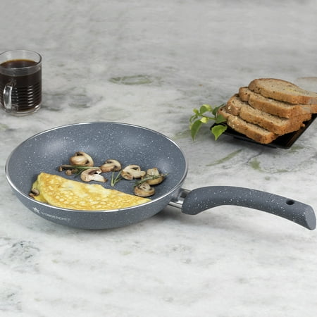 

Wonderchef Granite Forged Non-Stick and PFOA-Free Aluminum Fry Pan Skillet Tawa 20cm Pan Gray