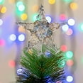 thumbnail image 5 of Christmas Tree Toppers Xmas Glitter Hollow Star Treetop Topper For Christmas Tree Decoration, 5 of 7