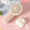 thumbnail image 6 of UttpKLBx Personal Cooling Air Conditioner Fan Handheld Mini Fan Personal Fan Handheld Portable Air Cooling Fan, for Stylish Kids Girls Women (Pink), 6 of 8