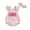 Pink, variant on Bagilaanoe Newborn Baby Girl Summer Rompers Letter Embroidery Sleeveless Bodysuits Headband 6M 12M 18M Infant Ruffle One Piece Jumpsuit