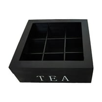 Mozhitti Wooden 9 Compartment Tea Box Tea Bag Container And Storage Box
