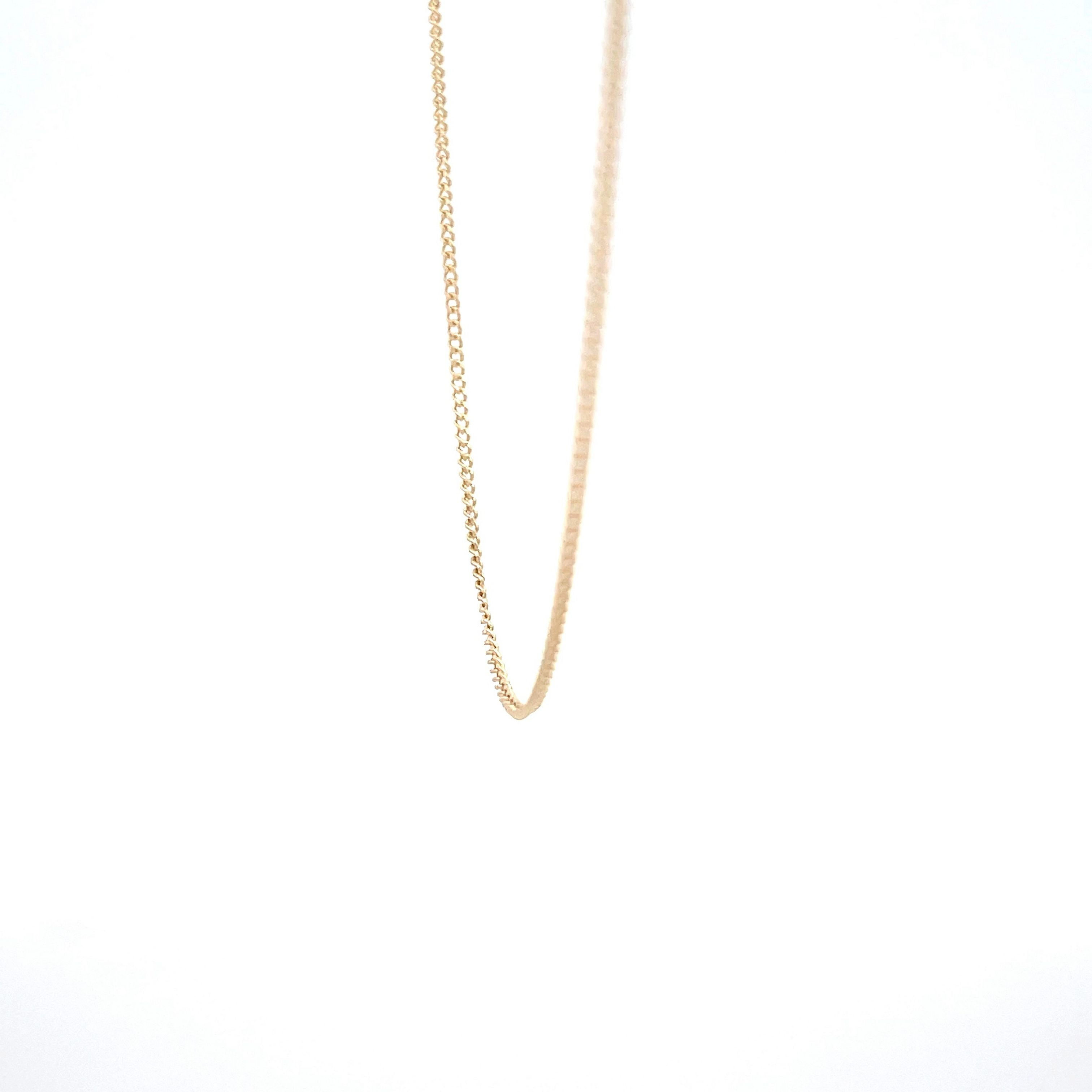 Brilliance Fine Jewelry 14 KT Yellow Gold Adjustable 16"-18" Diamond Cut Chain