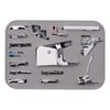 Arts Crafts Sewing 15 pcs Sewing Machine Presser Walking Feet Kit CY-015 Low Shank Adapter Zipper