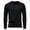 Black, variant on TOOYOU Men's T-Shirt Long Sleeve Compression Solid Color Winter Warm Underwear Tee Tops Sports Workout Shirts Mens Breathable Tees White