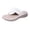 White, variant on Yyuenw Thick Sole Thong Flip Flops Women PU Open Toe Summer Beach Casual Outdoor Walking Shoes