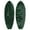 Green Leaves Diptych, variant on Notoriart Floral Botanical Coastal Acrylic Wall Art Easy-to-Hang, 2 panel 13" x 37", Vintage Botanicals II Skimboard