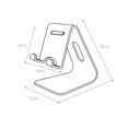 thumbnail image 1 of Soporte para teléfono, soporte de escritorio de aluminio compatible con iPhone 12 Mini,12 Pro,11 Pro Max,XS Max XR X Se 8 7 6 6s Plus Huawei, Samsung S10 S9 S8-Negro, 1 of 2