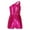 Hot Pink, variant on Kids Girls Shiny Sequin Bodysuit One Shoulders Sleeveless Dance Jumpsuit Prom Pageant Romper Silver 8