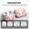 thumbnail image 3 of Silicone Protective Shell Anti-drop for Apple Airpods Pro 2/Pro (Pink) Ndcxsfigh Para estrenar, 3 of 4