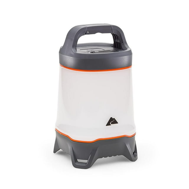 Ozark Trail 500 Lumen Lantern - Versatile LED Camping Light, Durable, 66-Hour Runtime, Gray & Orange