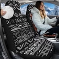 thumbnail image 2 of Uorisanigo 2 Pieces Car Seat Covers, Gray Aztec Tribal High Back Seat Covers Universal Fashion Front Seats Protection Car Accessoires Fit for Most Cars, SUVs,Trucks, 2 of 7