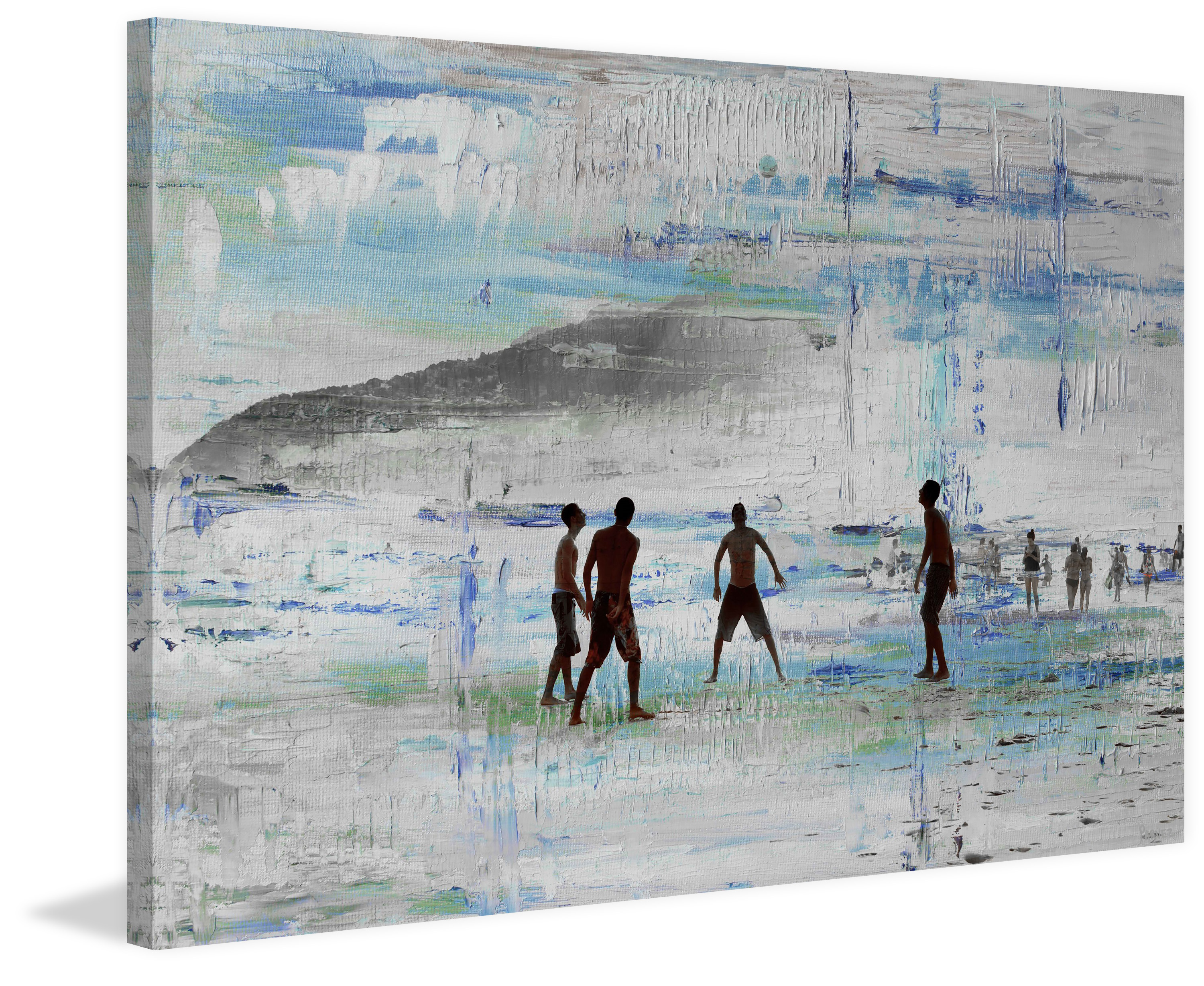 "Sand Games" Painting Print on Wrapped Canvas