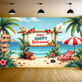 thumbnail image 6 of Tropical Theme Aloha Retirement Bamboo Banner for Beach Party Outdoor Celebration Vacation, 6 of 8