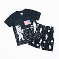 thumbnail image 2 of NOLDARES Toddler Boy Shorts Set - 2 Piece Short Sleeve Hawaiian Shirt & Matching Shorts, Little Boys Summer Outfits(OTHER,5-6 Years), 2 of 9