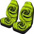 thumbnail image 1 of Tapis de Protection pour Siège Auto Imprimé Fleur Verte - Lavable, Respirant, Antidérapant, Anti-Poussière, 1 of 4