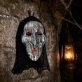 thumbnail image 2 of YiJuHui Halloween Witch Mask Vintage Scary Horror Mask latex-free Plastic Halloween Party Props Creepy Hag Face Mask Spooky Terror Decor Adult, 2 of 7