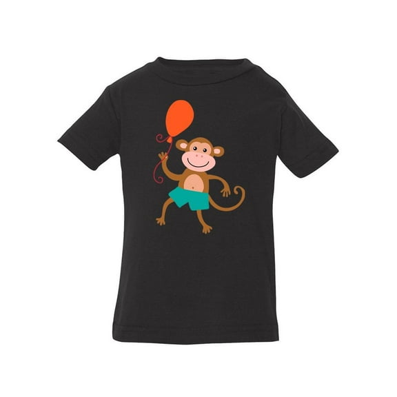 Monkey With A Balloon T-Shirt Infant -Image by Shutterstock, 12 Months