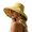 Yellow, variant on Summer Sun Hat for Women Floral Print Reversible Wide Brim Hat Sun Protection Cap