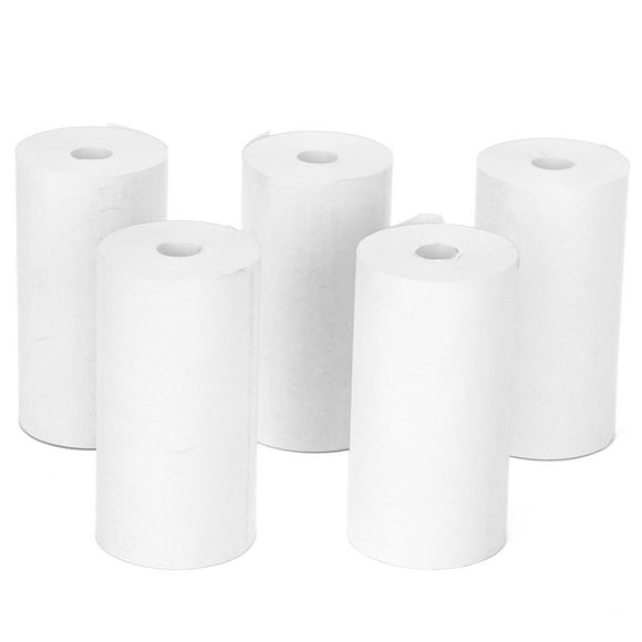 Papel de impresión térmica Bling Bling 57 x 30 mm para recibos 5 rollos