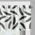 thumbnail image 3 of Ambesonne Feather Window Valance, Delicate Repetitive Plumage, 54" X 18", Grey Teal and White, 3 of 5