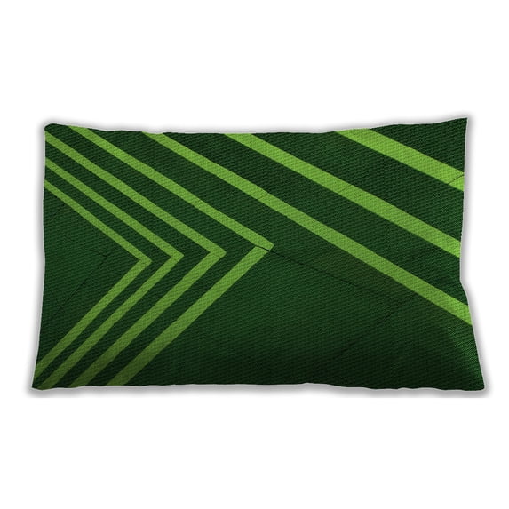 Ahgly Company Outdoor Rectangular Contemporary Lumbar Throw Pillow, 13 inch by 19 inch